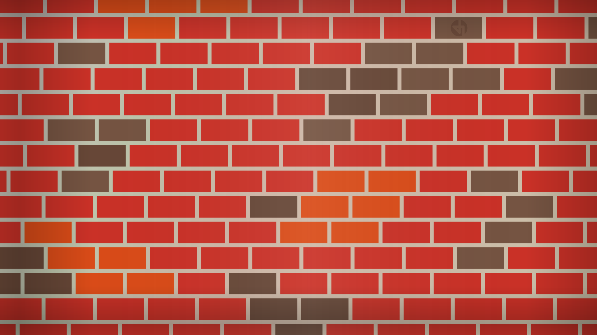 A brick wall designed in Inkscape.